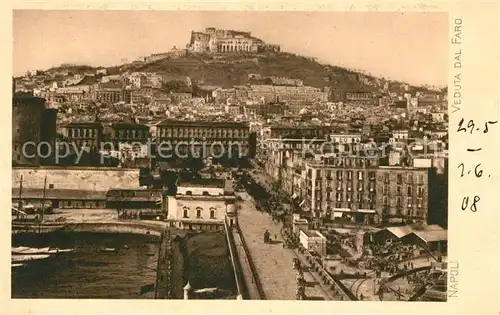 AK / Ansichtskarte Napoli_Neapel Veduta dal Faro Napoli Neapel
