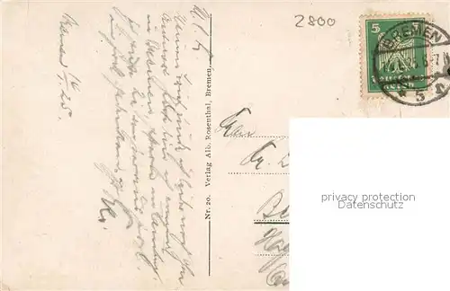 AK / Ansichtskarte Bremen Marktplatz Rathaus Bremen