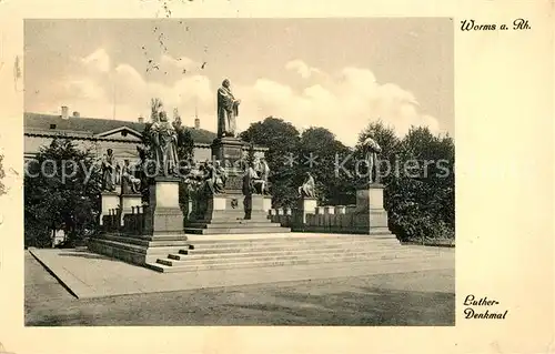 AK / Ansichtskarte Worms_Rhein Lutherdenkmal Worms Rhein