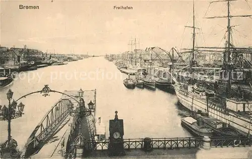 AK / Ansichtskarte Bremen Freihafen Bremen