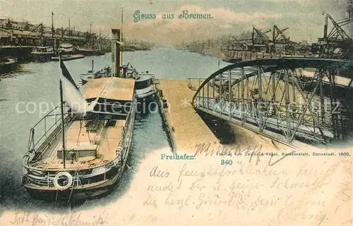 AK / Ansichtskarte Bremen Freihafen Bremen