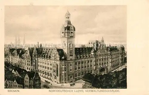 AK / Ansichtskarte Bremen Norddeutscher LLoyd Verwaltungsgeb?ude Bremen