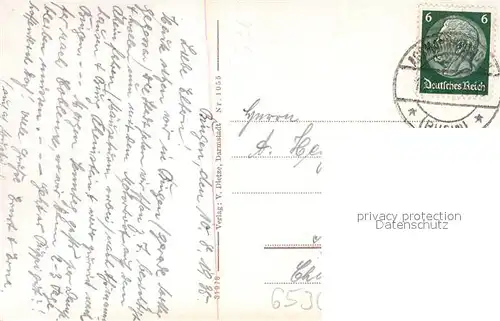 AK / Ansichtskarte Bingen_Rhein Rhein mit Nationaldenkmal Bingen Rhein