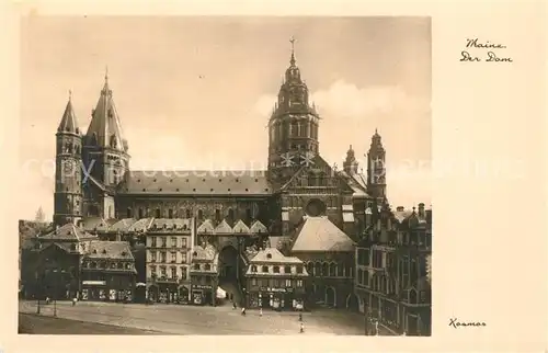 AK / Ansichtskarte Mainz_Rhein Dom Mainz Rhein