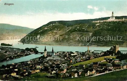 AK / Ansichtskarte Bingen_Rhein Rheinpartie Bingen Rhein