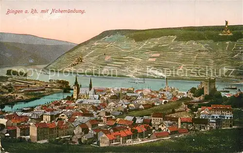 AK / Ansichtskarte Bingen_Rhein mit Nahem?ndung Bingen Rhein