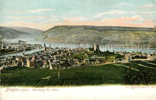 AK / Ansichtskarte Bingen_Rhein mit Nahem?ndung Bingen Rhein