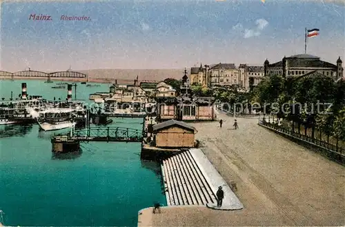 AK / Ansichtskarte Mainz_Rhein Rheinufer Mainz Rhein