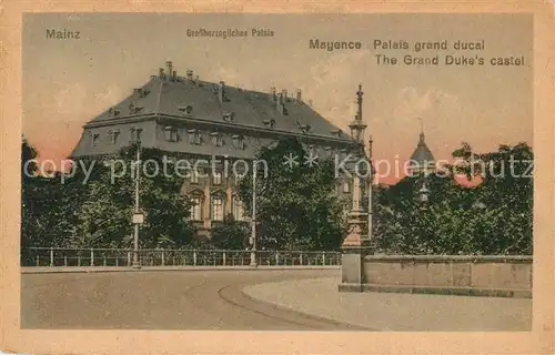 AK / Ansichtskarte Mainz_Rhein Palais grand ducal Mainz Rhein