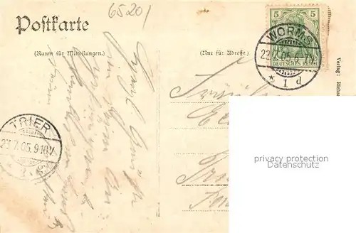 AK / Ansichtskarte Worms_Rhein Rheinbr?cke Worms Rhein