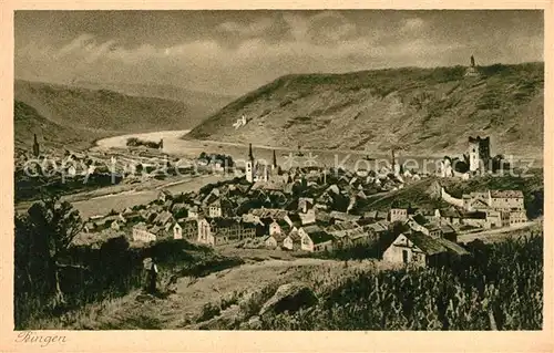 AK / Ansichtskarte Bingen_Rhein Rheinpartie Bingen Rhein