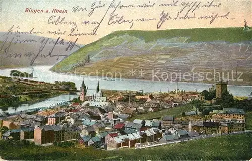 AK / Ansichtskarte Bingen_Rhein Rheinpartie Bingen Rhein