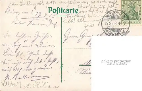 AK / Ansichtskarte Bingen_Rhein Rheinpartie Bingen Rhein