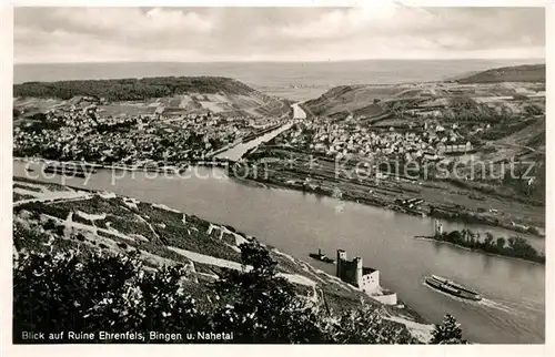 AK / Ansichtskarte Bingen_Rhein Ruine Ehrenfels Nahetal Bingen Rhein