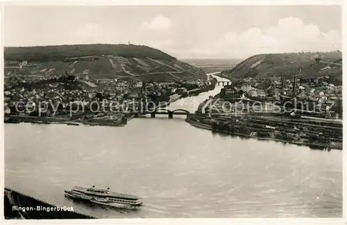 AK / Ansichtskarte Bingen_Rhein Bingerbr?ck Nationaldenkmal Niederwald Bingen Rhein