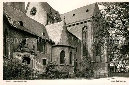 AK / Ansichtskarte Mainz_Rhein Stephanskirche Mainz Rhein
