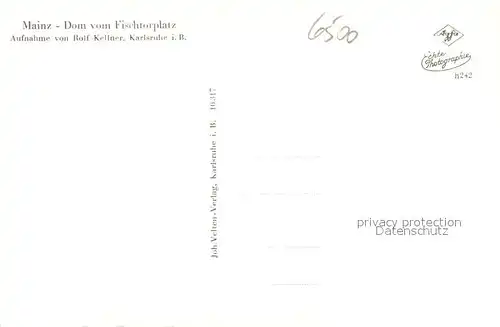 AK / Ansichtskarte Mainz_Rhein Dom vom Fischtorplatz gesehen Mainz Rhein