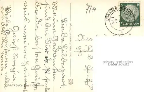 AK / Ansichtskarte Donaueschingen Schlo Donaueschingen