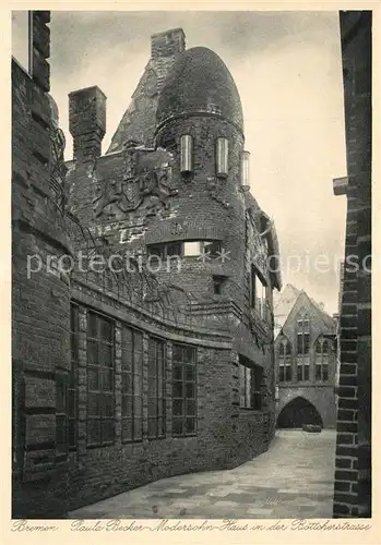 AK / Ansichtskarte Bremen Paula Becker Modersohn Haus in der B?ttcherstrasse Bremen