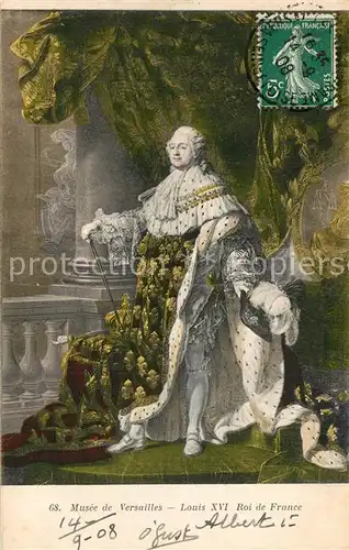 AK / Ansichtskarte Adel_Frankreich Louis XVI Roi de France  Adel Frankreich