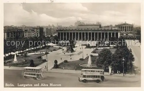 AK / Ansichtskarte Berlin Altes Museum Museuminsel Doppelstockbusse  Berlin