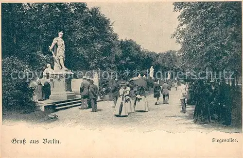 AK / Ansichtskarte Berlin Siegesallee Tiergarten Denkmal Berlin
