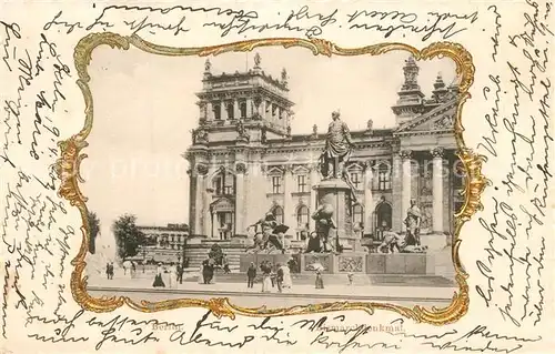 AK / Ansichtskarte Berlin Reichstag Bismarck Denkmal Berlin