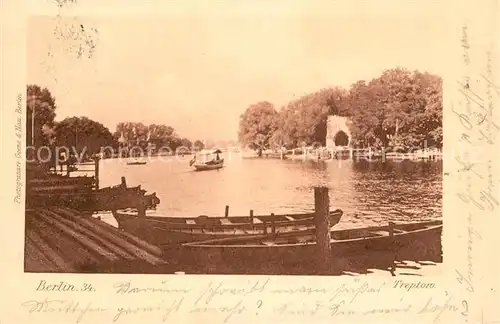 AK / Ansichtskarte Berlin Treptow Spree Berlin