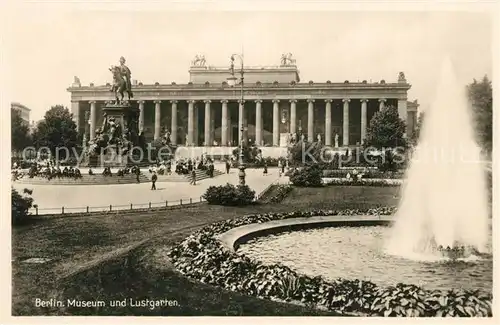 AK / Ansichtskarte Berlin Altes Museum Lustgarten Berlin