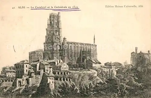 AK / Ansichtskarte Albi_Tarn Kathedrale von 1849 Albi_Tarn
