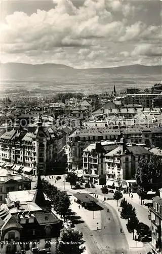 AK / Ansichtskarte Lausanne_VD Place Chauderon Panorama Lausanne VD