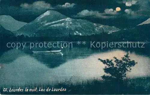 AK / Ansichtskarte Lourdes_Hautes_Pyrenees Lac Mondschein Lourdes_Hautes_Pyrenees