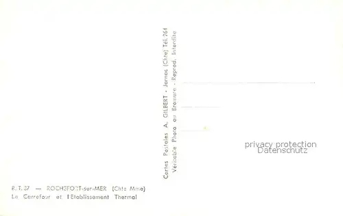 AK / Ansichtskarte Rochefort_Charente Maritime Carrefour Etablissement Thermal Rochefort