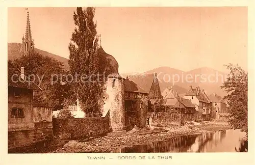 AK / Ansichtskarte Thann_Haut_Rhin_Elsass Bords de la Thur Thann_Haut_Rhin_Elsass