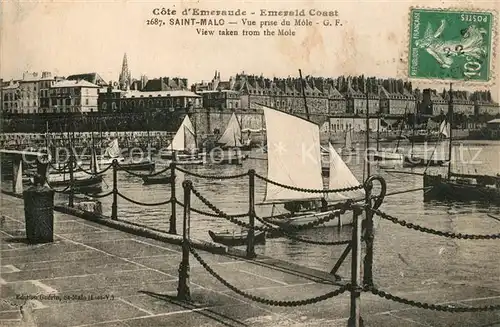 AK / Ansichtskarte Saint Malo_Ille et Vilaine_Bretagne Mole Saint Malo_Ille et Vilaine