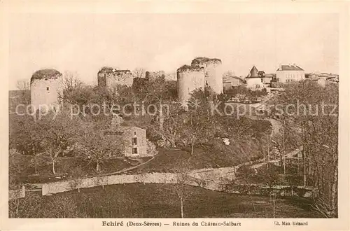 AK / Ansichtskarte Echire Ruines du Chateau Salbert Echire