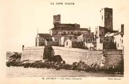 AK / Ansichtskarte Antibes_Alpes_Maritimes Vieux remparts Antibes_Alpes_Maritimes