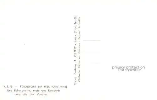 AK / Ansichtskarte Rochefort_sur_Mer Echauguette Remparts  Rochefort_sur_Mer