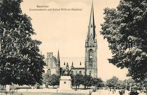 AK / Ansichtskarte Spandau Kaiser Wilhelm Denkmal Kirche Spandau