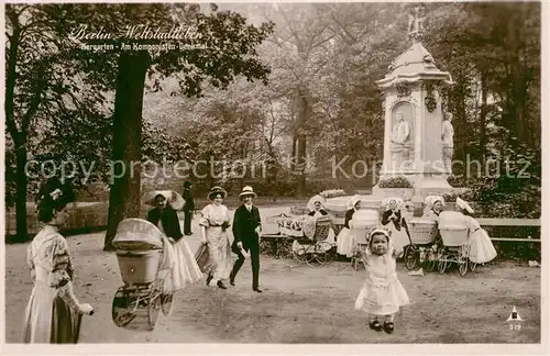 AK / Ansichtskarte Tiergarten_Berlin Weltsstadtleben Komponisten Denkmal Tiergarten Berlin