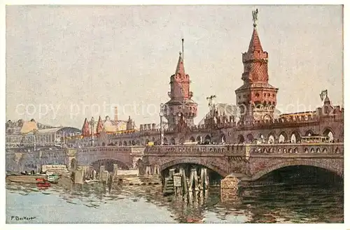AK / Ansichtskarte Berlin Oberbaumbruecke mit U Bahn  Berlin