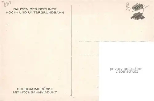 AK / Ansichtskarte Berlin Oberbaumbruecke mit U Bahn  Berlin