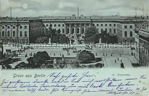 AK / Ansichtskarte Berlin Humboldt Universitaet Staatsoper Unter den Linden Bebelplatz Berlin