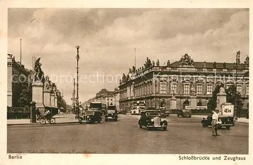 AK / Ansichtskarte Berlin Schlossbruecke Zeughaus Unter den Linden Berlin