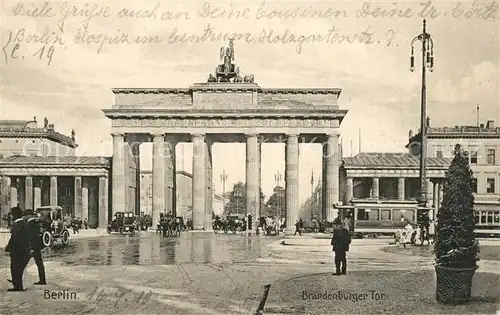 AK / Ansichtskarte Berlin Brandenburger Tor Berlin