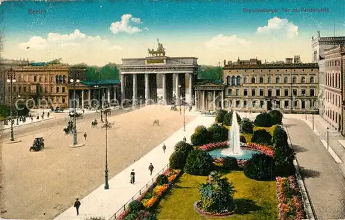 AK / Ansichtskarte Berlin Brandenburger Tor Pariser Platz Berlin