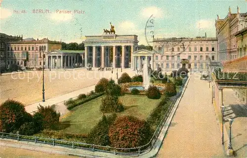 AK / Ansichtskarte Berlin Brandenburger Tor Pariser Platz Haus Liebermann Berlin
