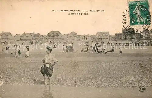 AK / Ansichtskarte Le_Touquet Paris Plage Bains de pieds Le_Touquet Paris Plage