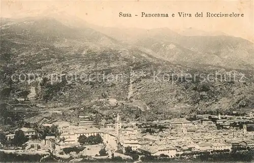 AK / Ansichtskarte Susa Panorama Vitta del Rocciamelore Susa