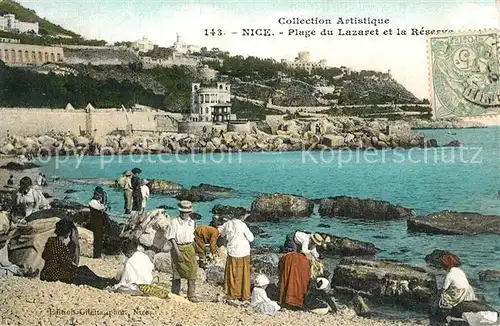 AK / Ansichtskarte Nice_Alpes_Maritimes Plage du Lazaret Reserve Nice_Alpes_Maritimes